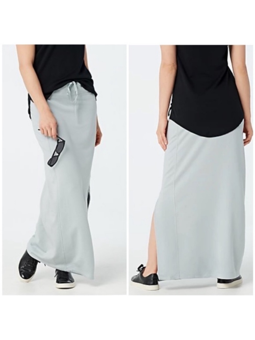 Barefoot Dreams Malibu Collection Maxi Skirt Size L